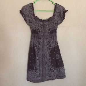 Brown paisley sundress